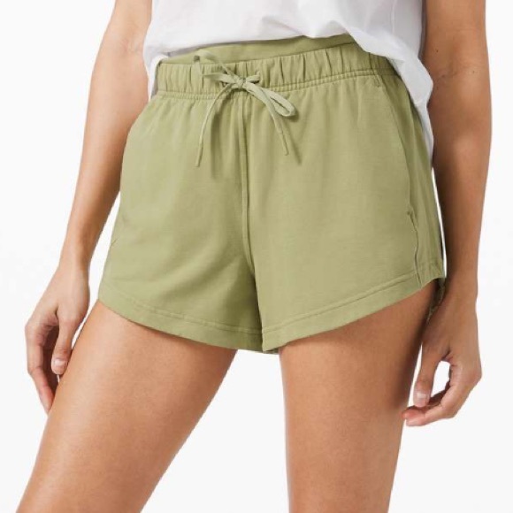 Lululemon Inner Glow Short 3" *Terry in Vista Green Woman’s 4 - Picture 1 of 7